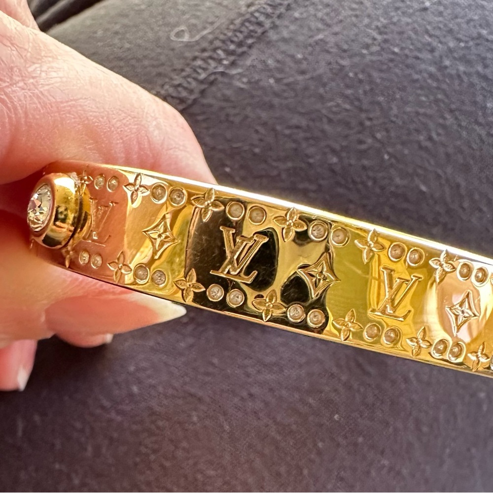 Louis Vuitton Gold Monogram Bracelet
